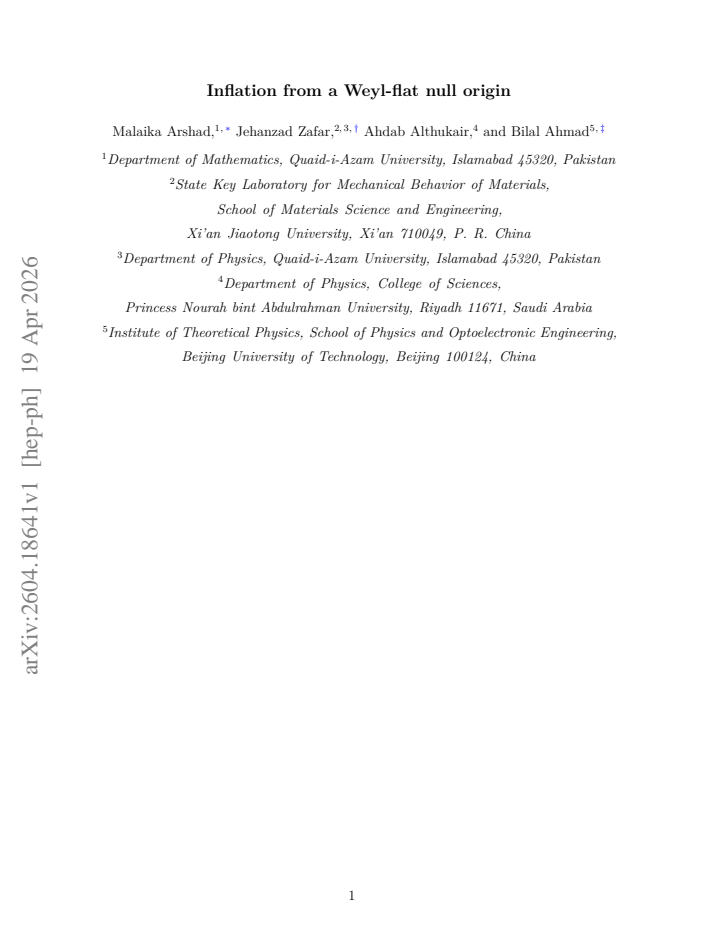 First page