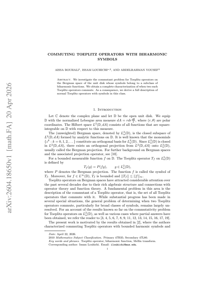 First page