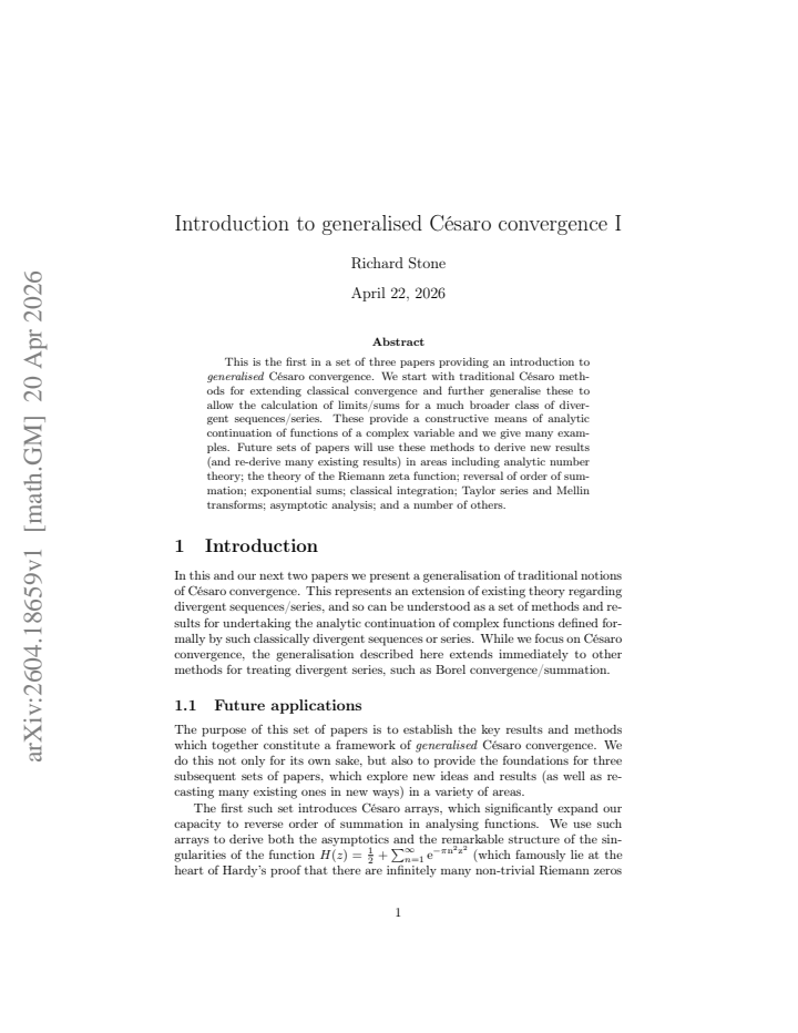 First page
