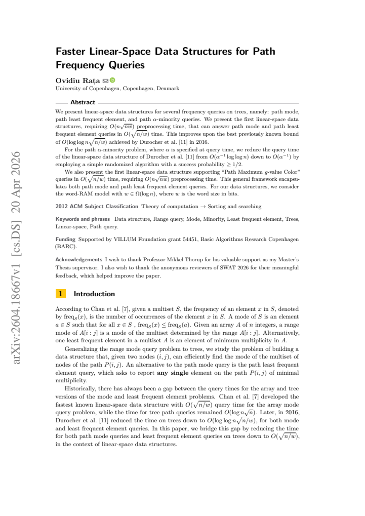 First page