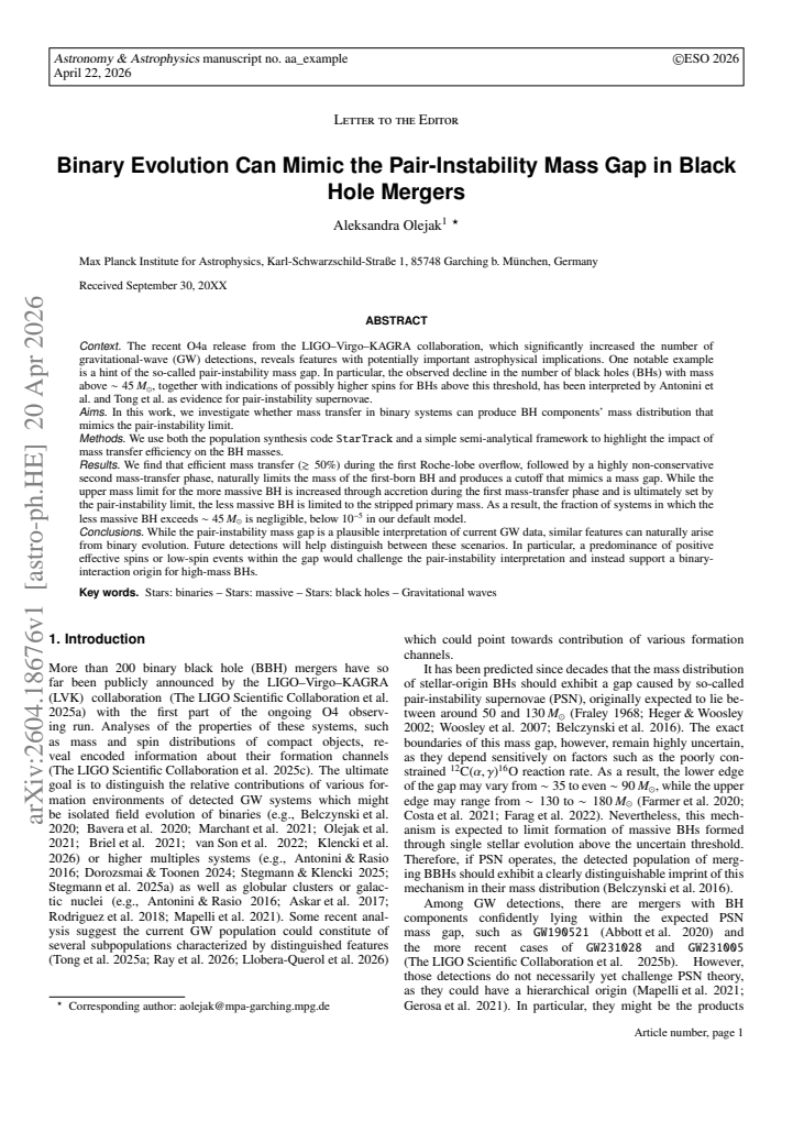 First page
