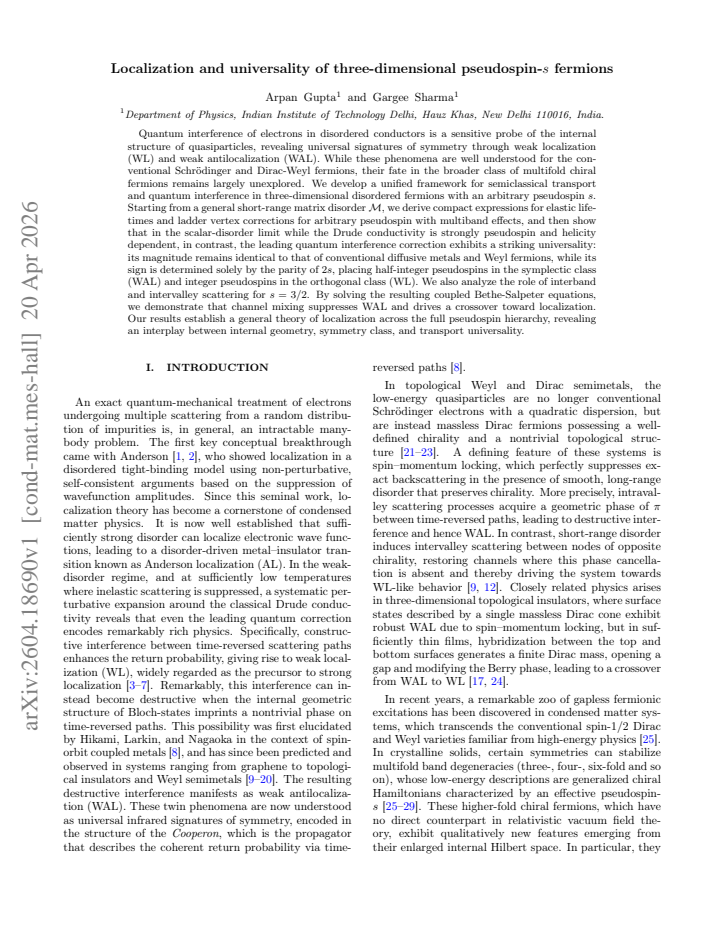 First page