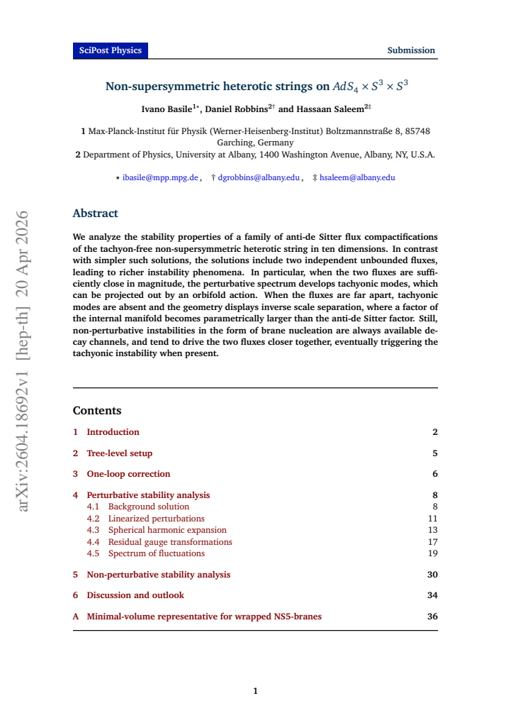 First page