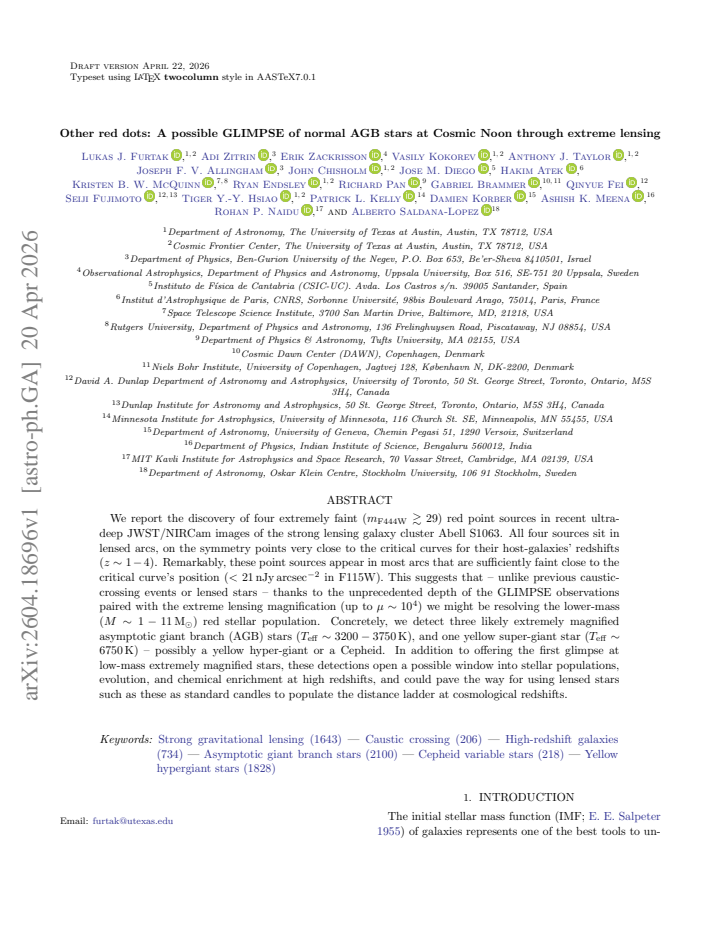 First page