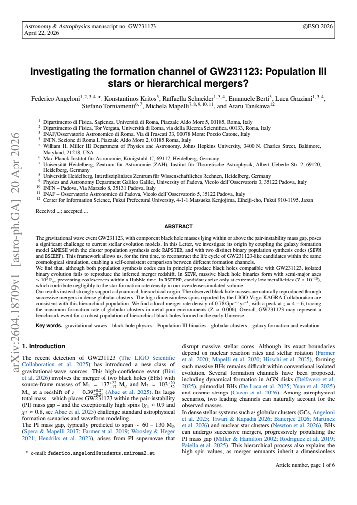 First page