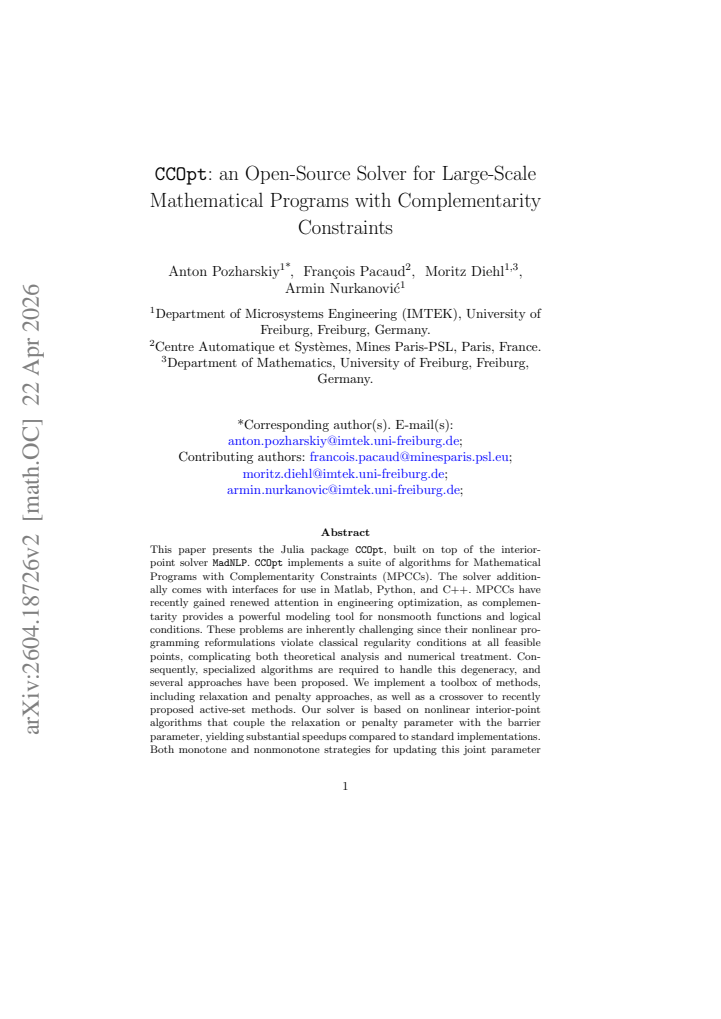 First page