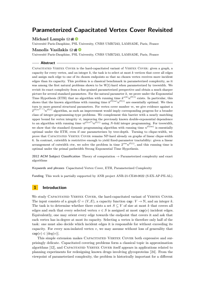 First page