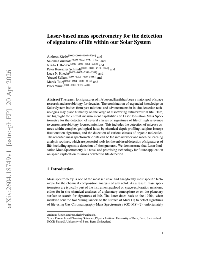 First page