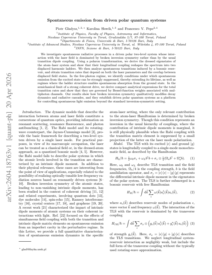 First page