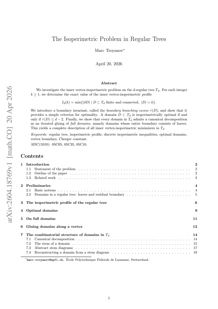 First page