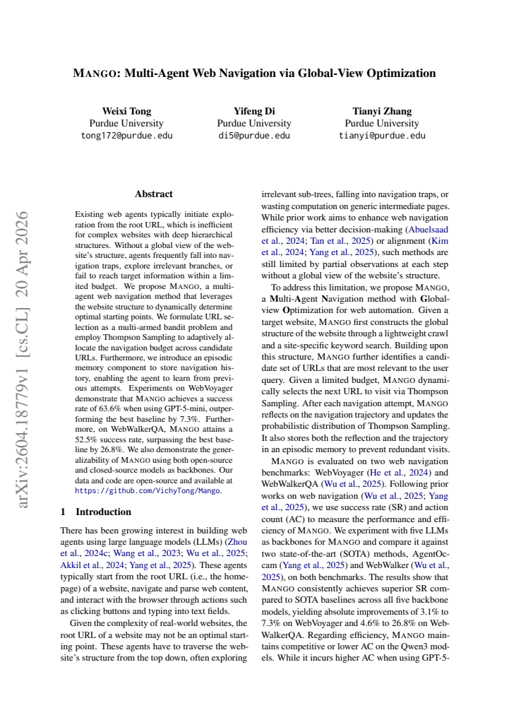 First page