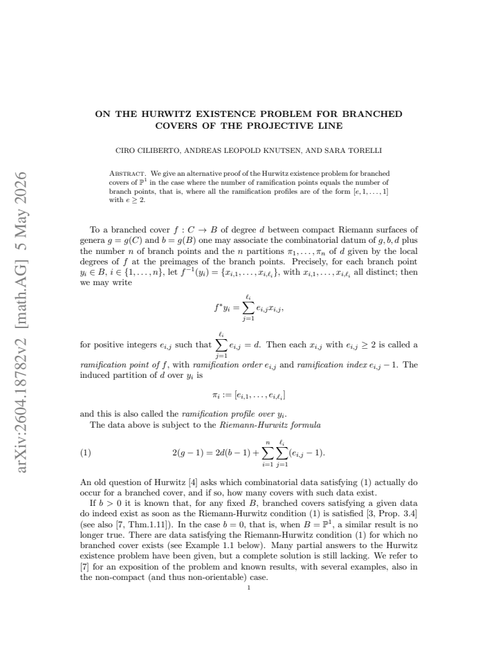 First page