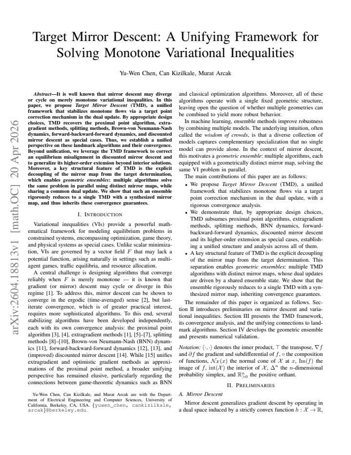 First page