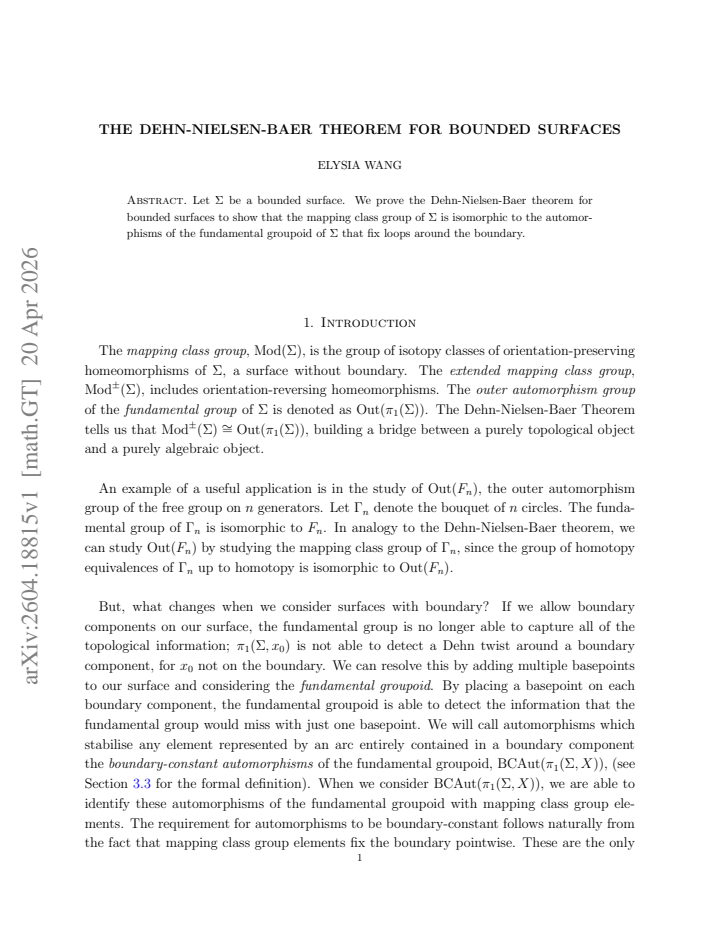 First page