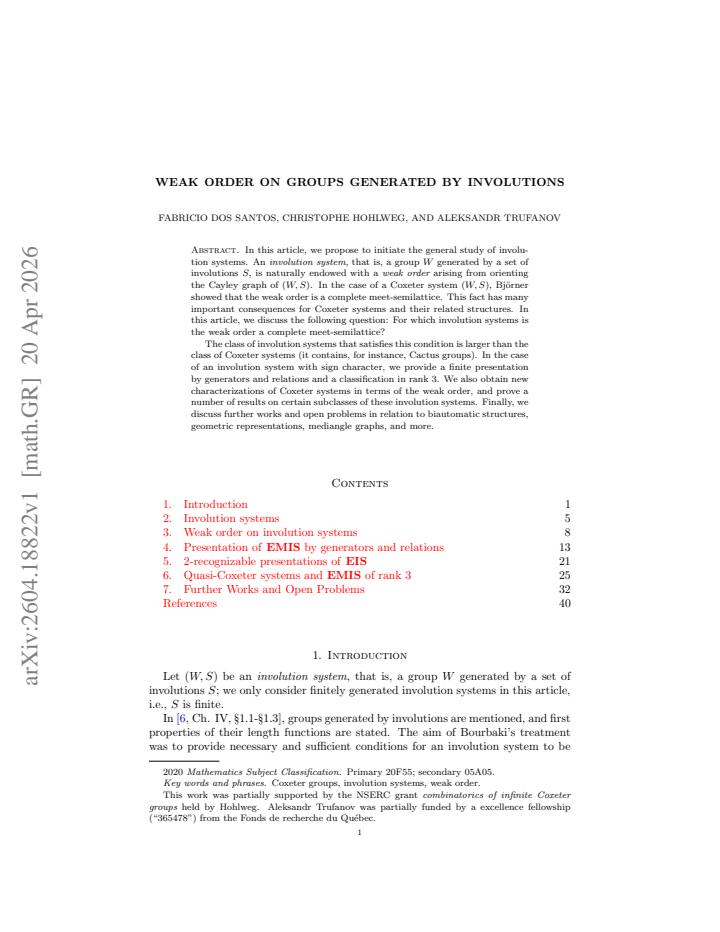 First page