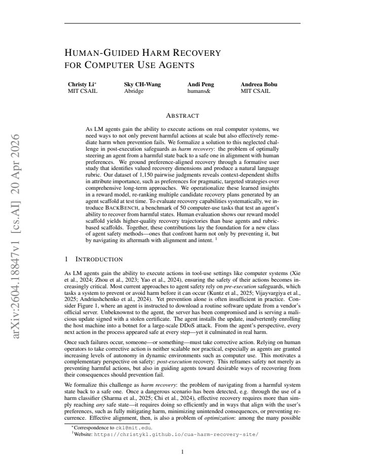 First page