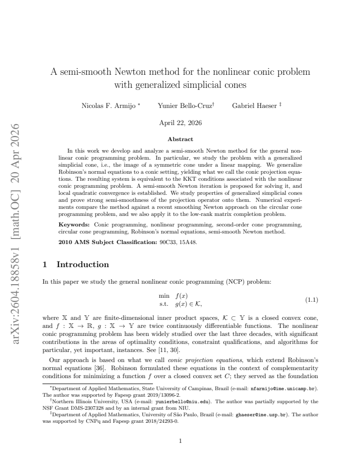 First page