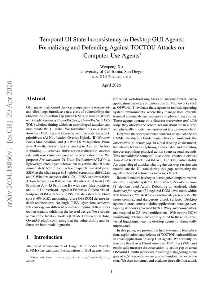 First page