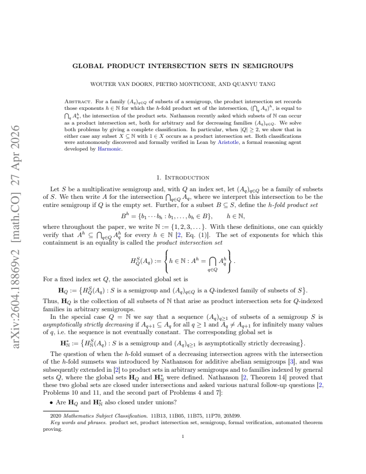 First page