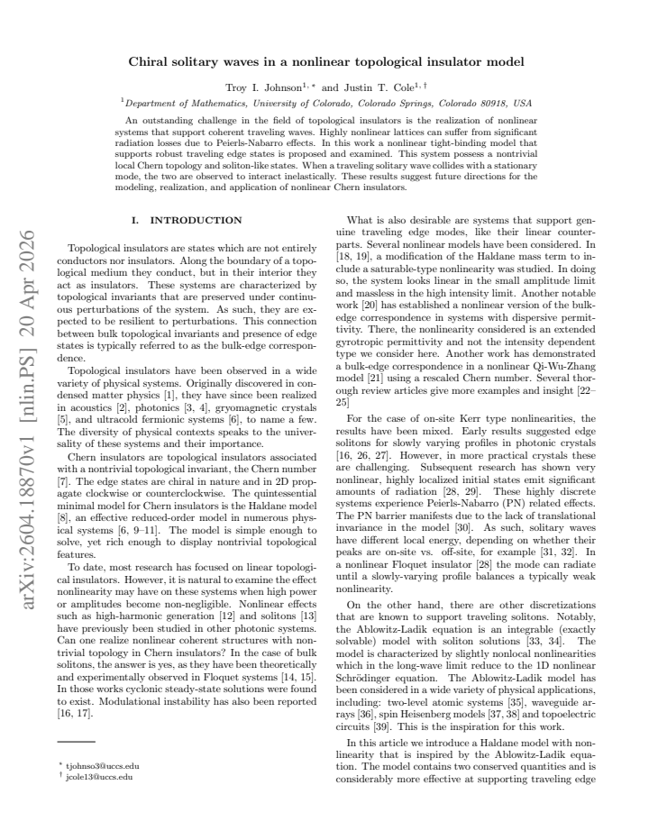 First page