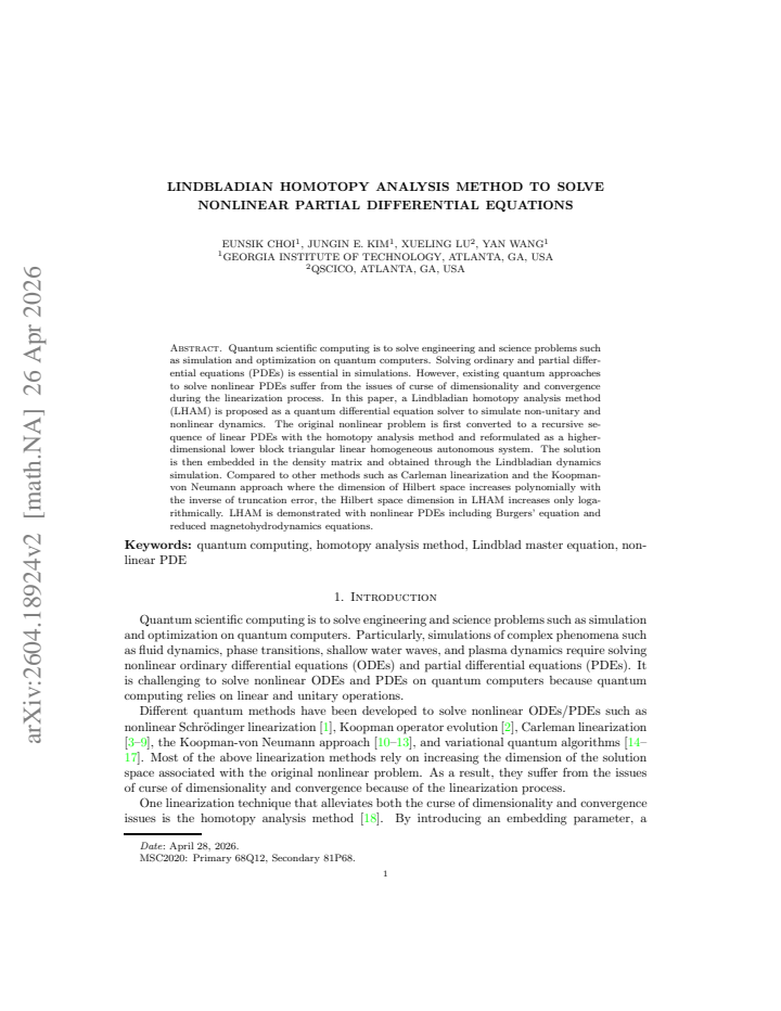 First page