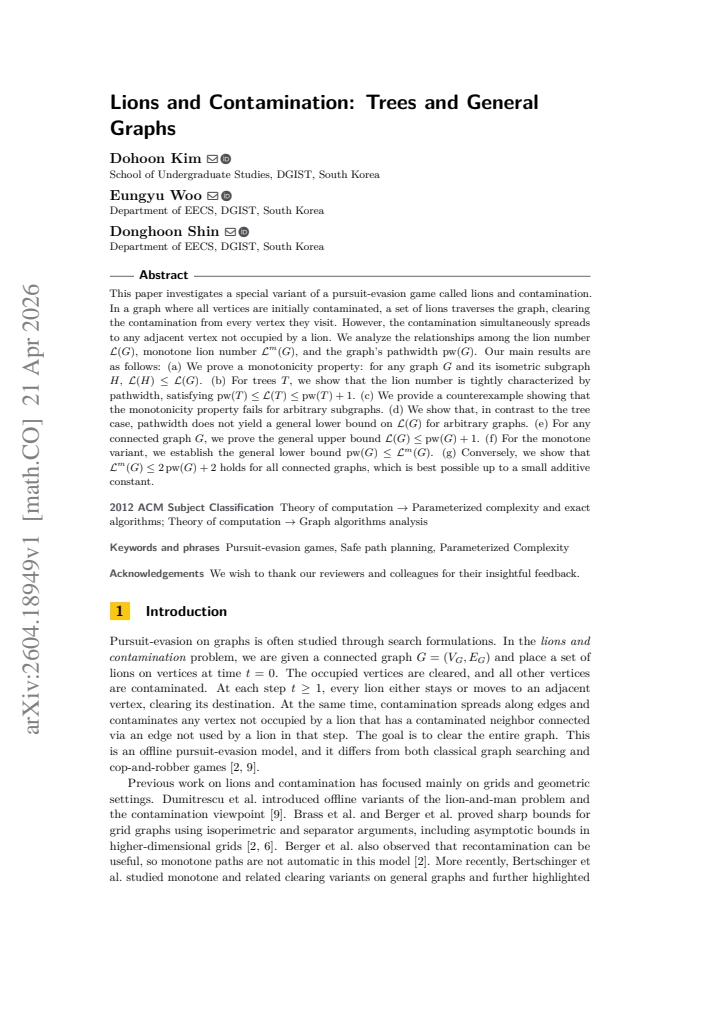 First page