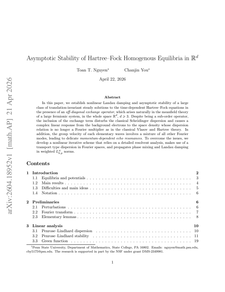 First page