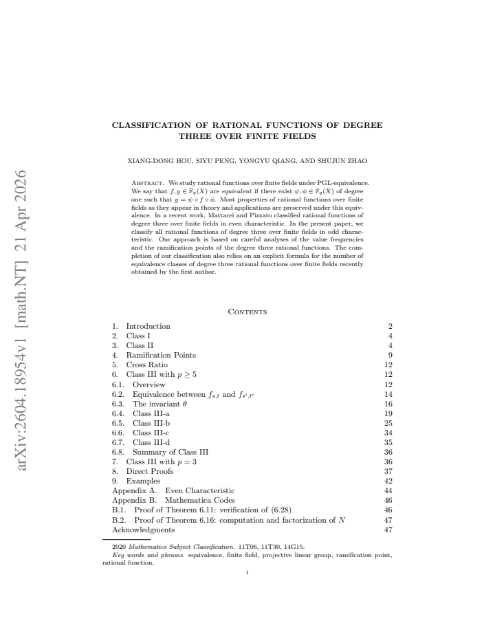 First page