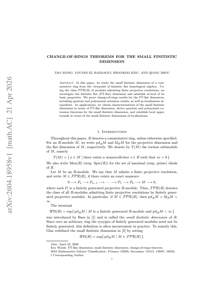 First page