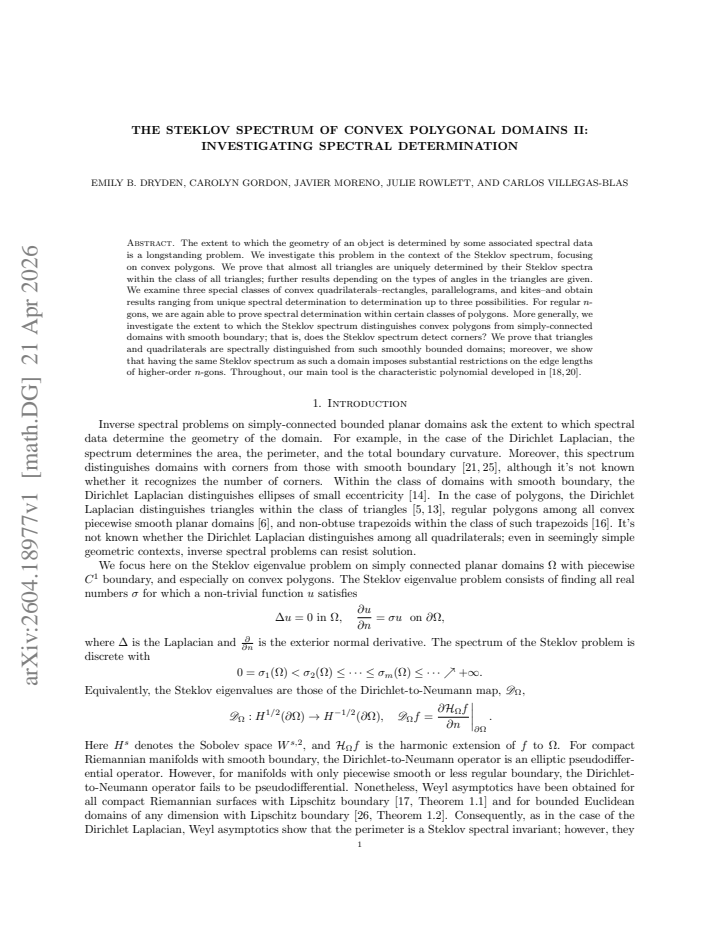 First page