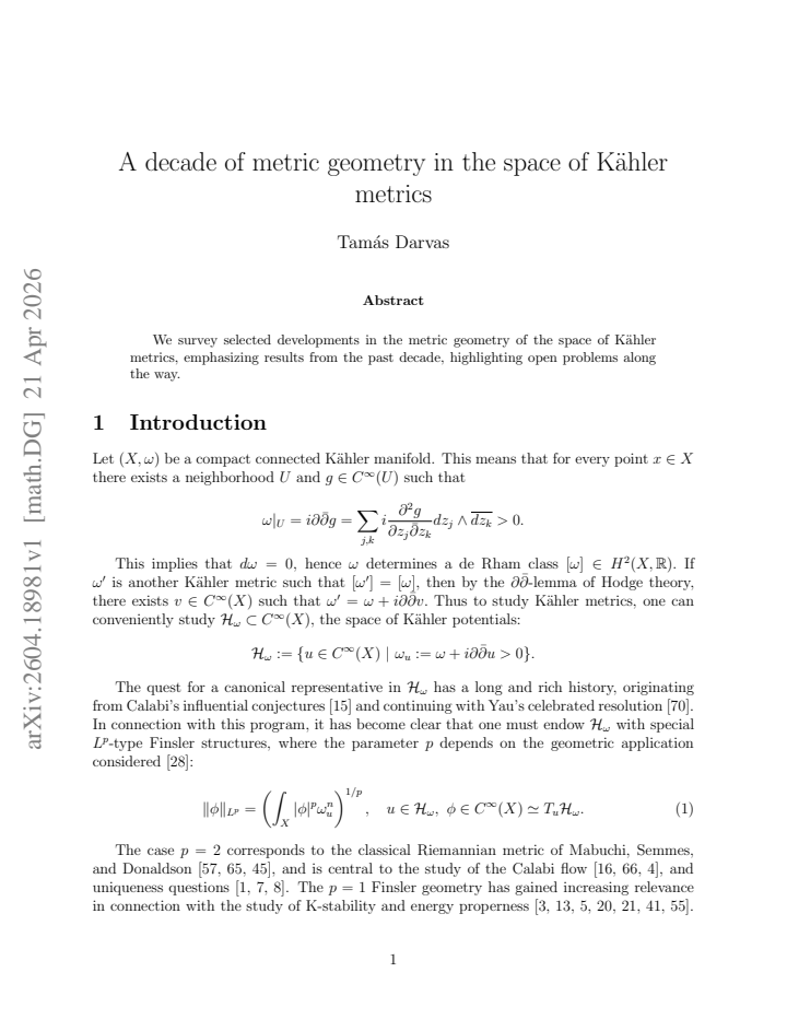 First page