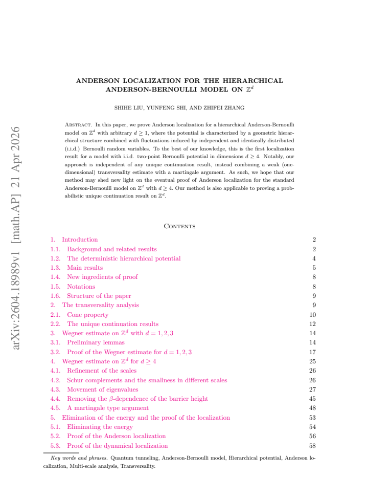 First page