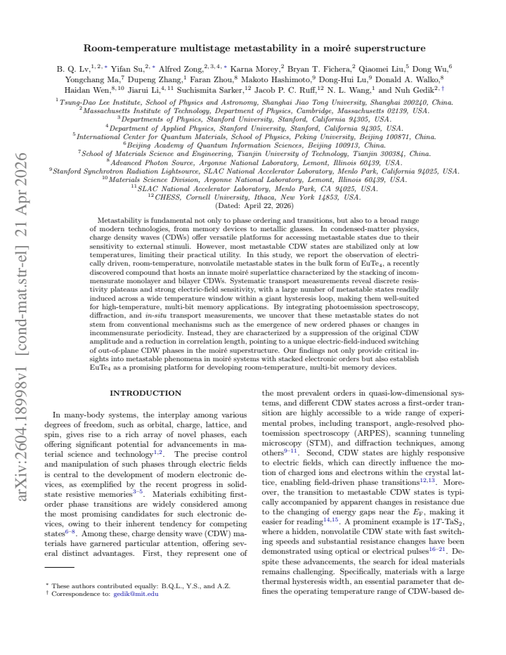 First page