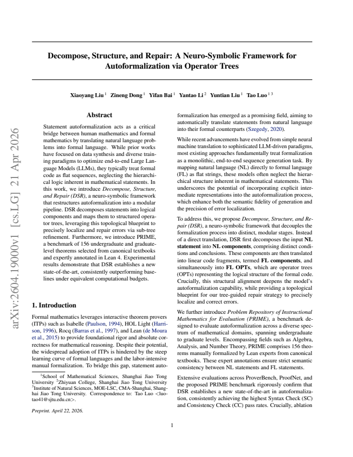 First page