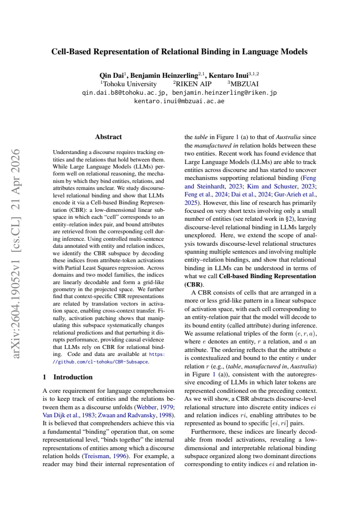 First page