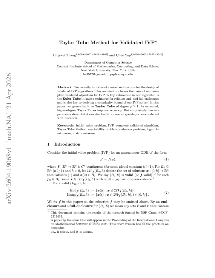 First page