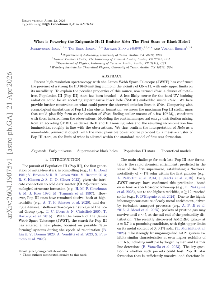 First page