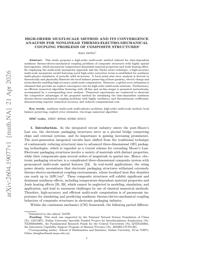 First page