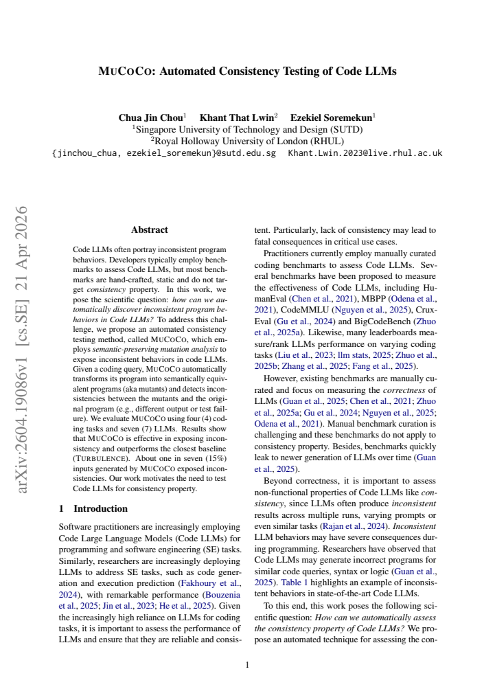 First page