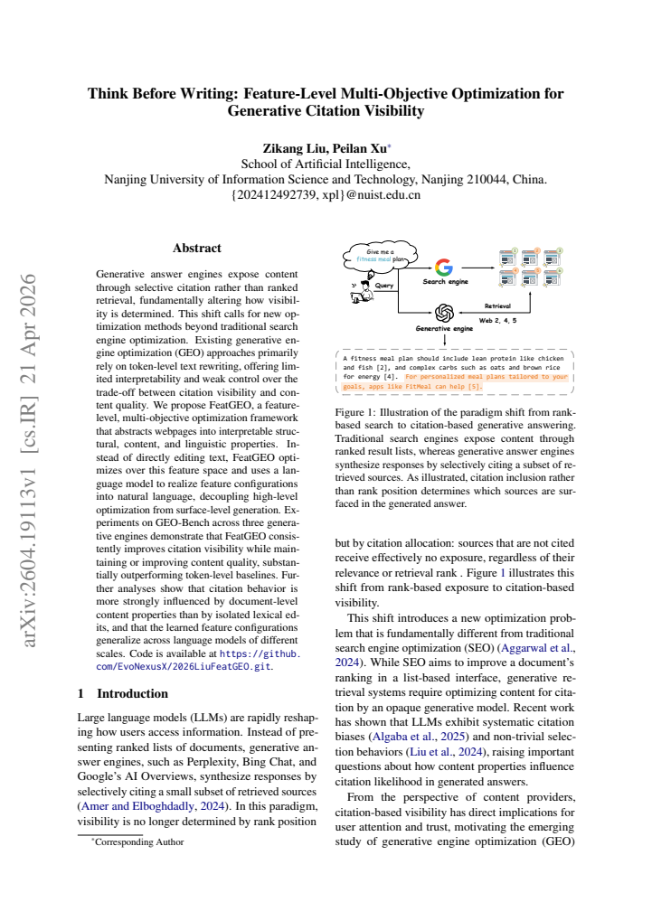 First page