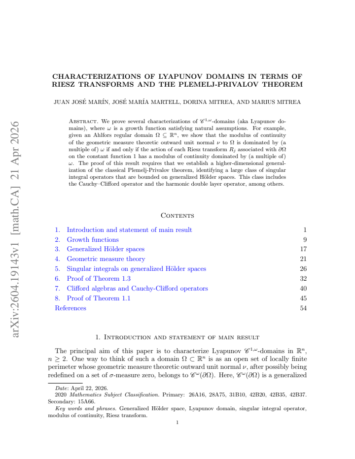 First page