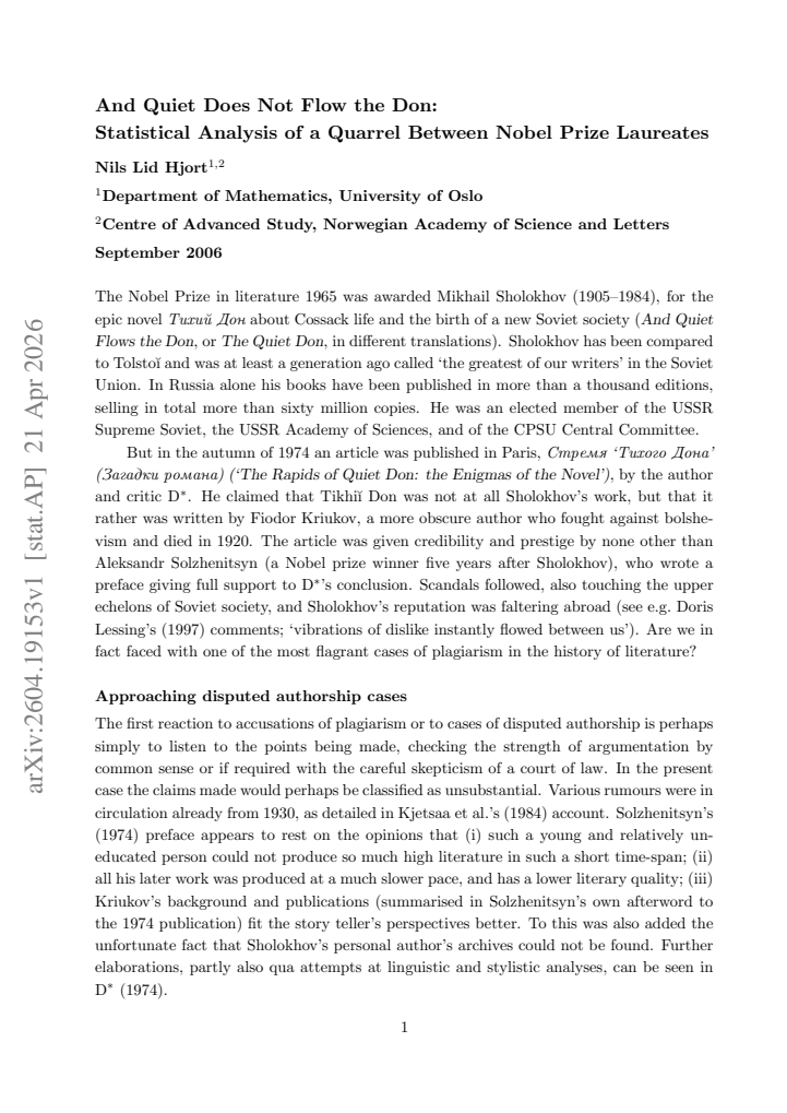 First page