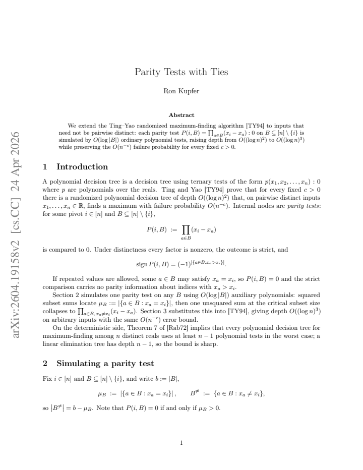First page