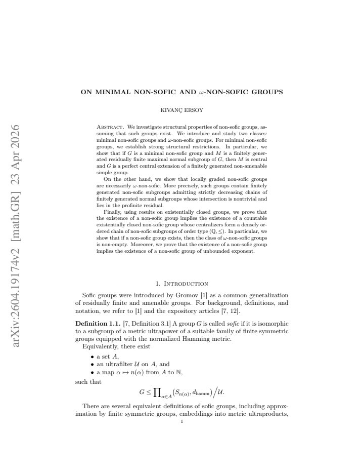 First page
