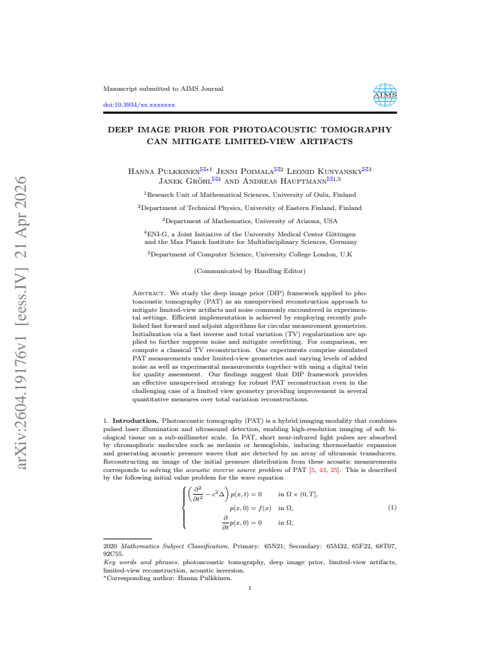 First page
