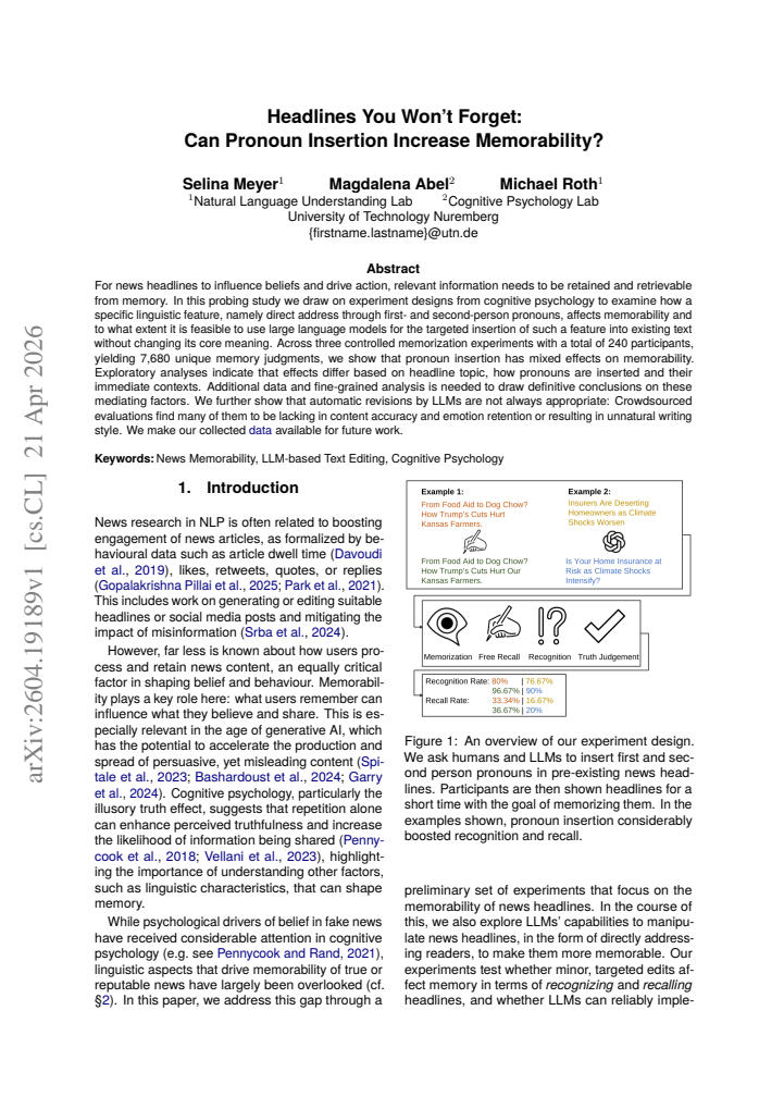 First page