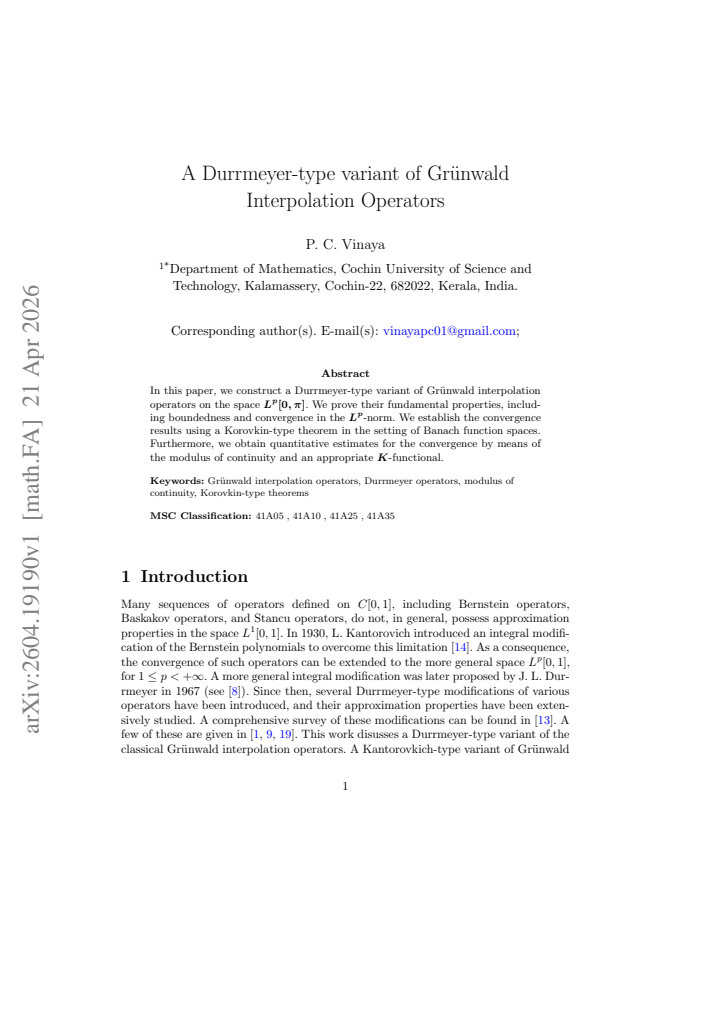 First page