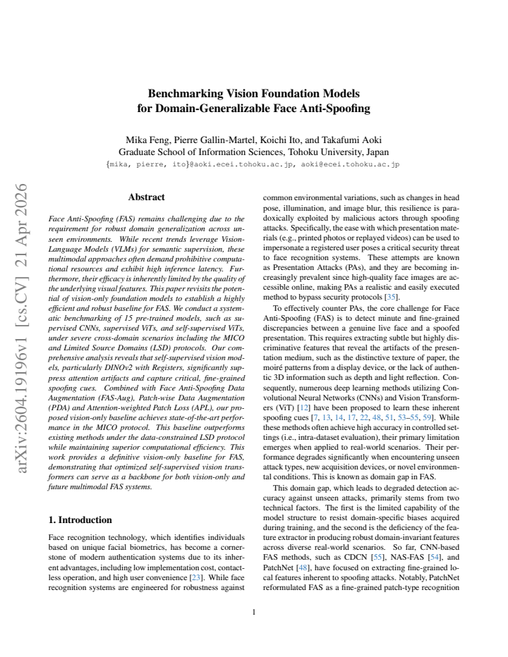 First page