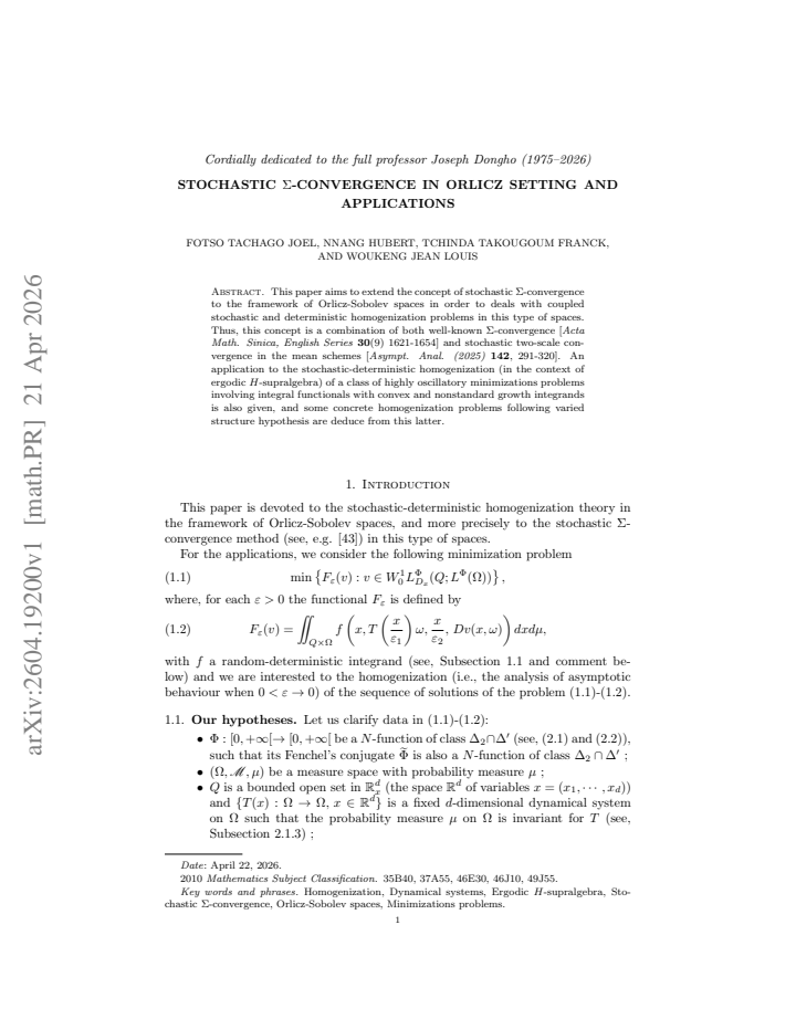 First page