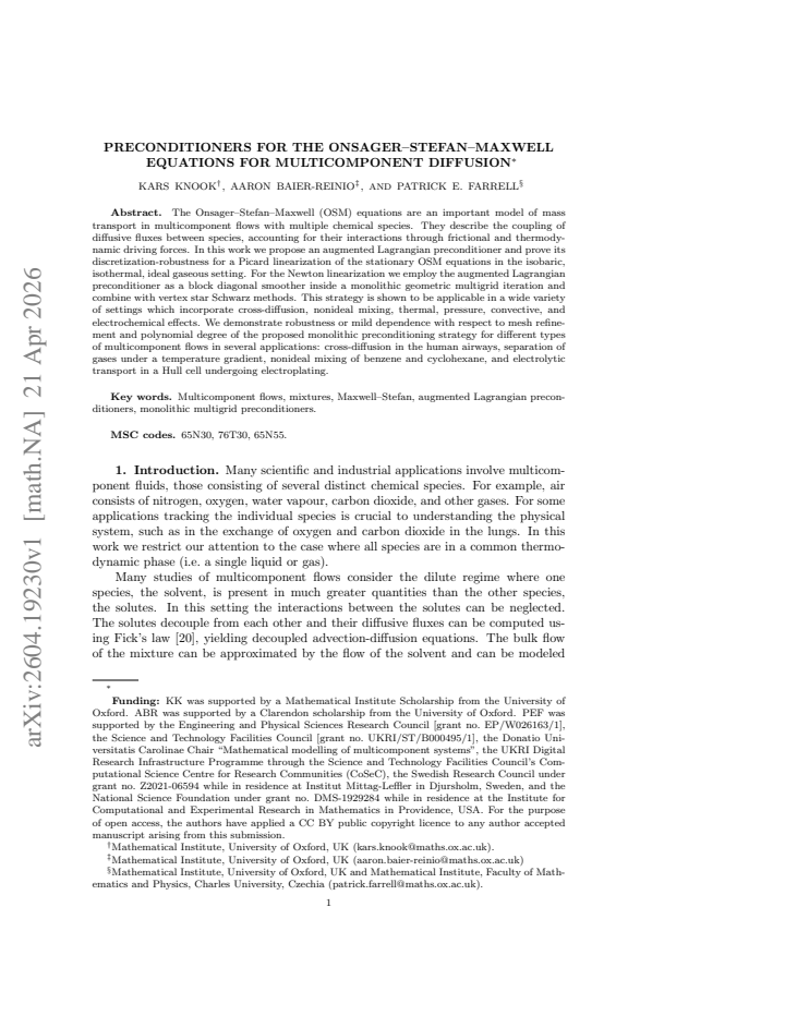 First page